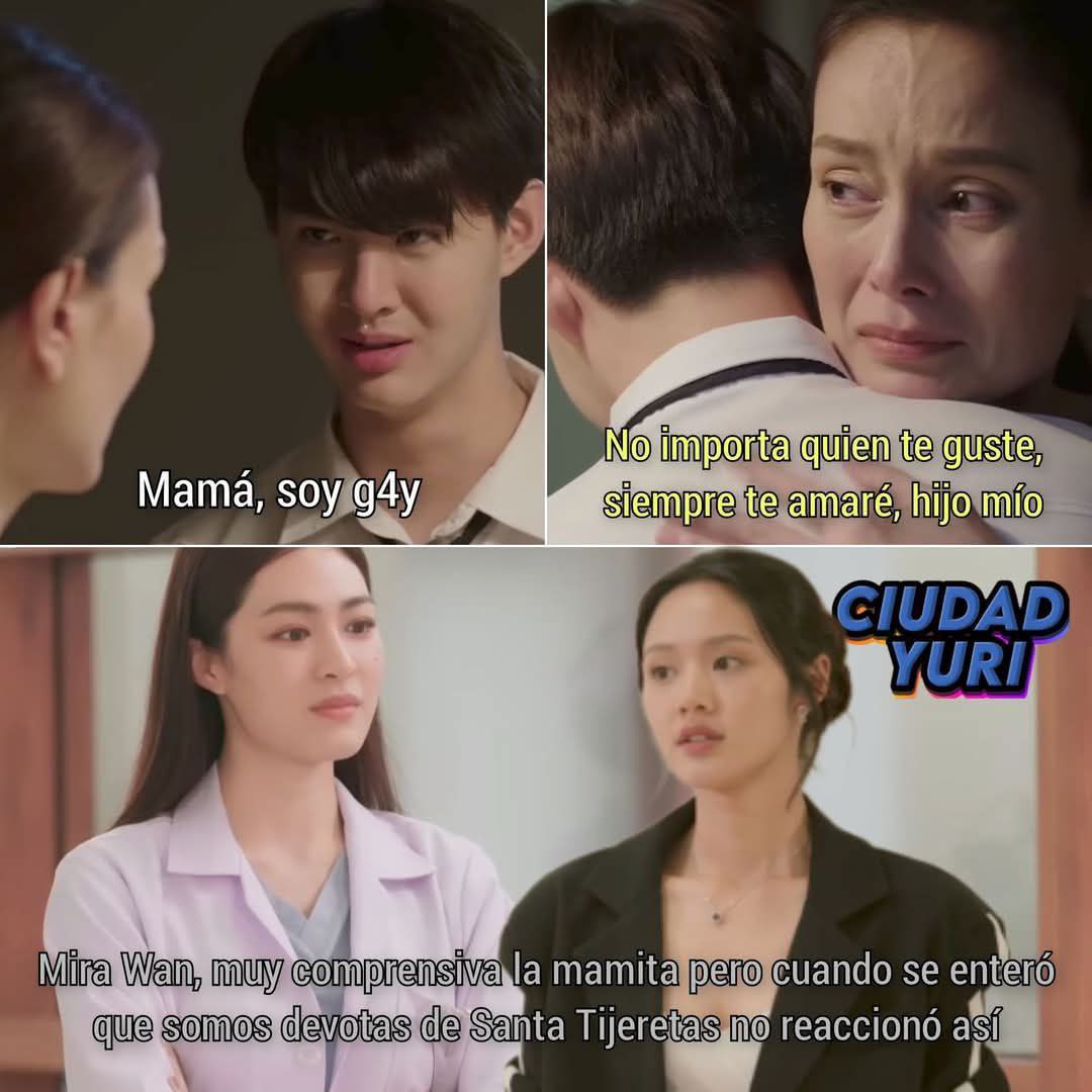 LMSYsAtty's tweet photo. Him: mom I’m gay🥺
Mom: it doesn’t matter who you like, I’ll always love you my son.😌
Lada: look Wan, mom is so understanding now but when she found out we are devoted of the “Holy Scissors” she didn’t react like that 😤
( younger sibling joke)
#ลูกหมีซอนญ่า #LMSY #LingOrm https://t.co/XXS9tsluiX