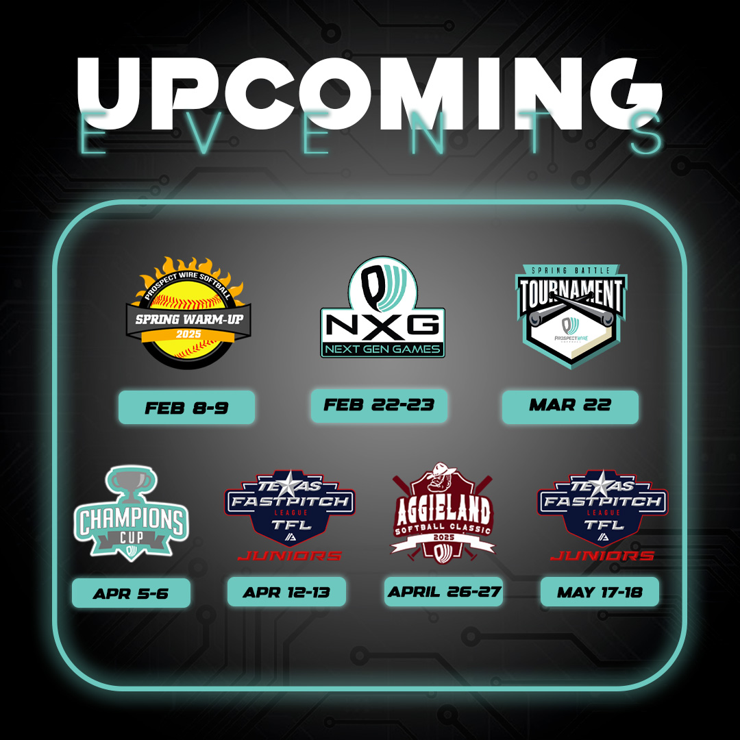 ProspectWireSB's tweet photo. UPDATED Prospect Wire Softball Spring Events! #pws #prospectwiresoftball #springevents https://t.co/K3wBx2ZA6k