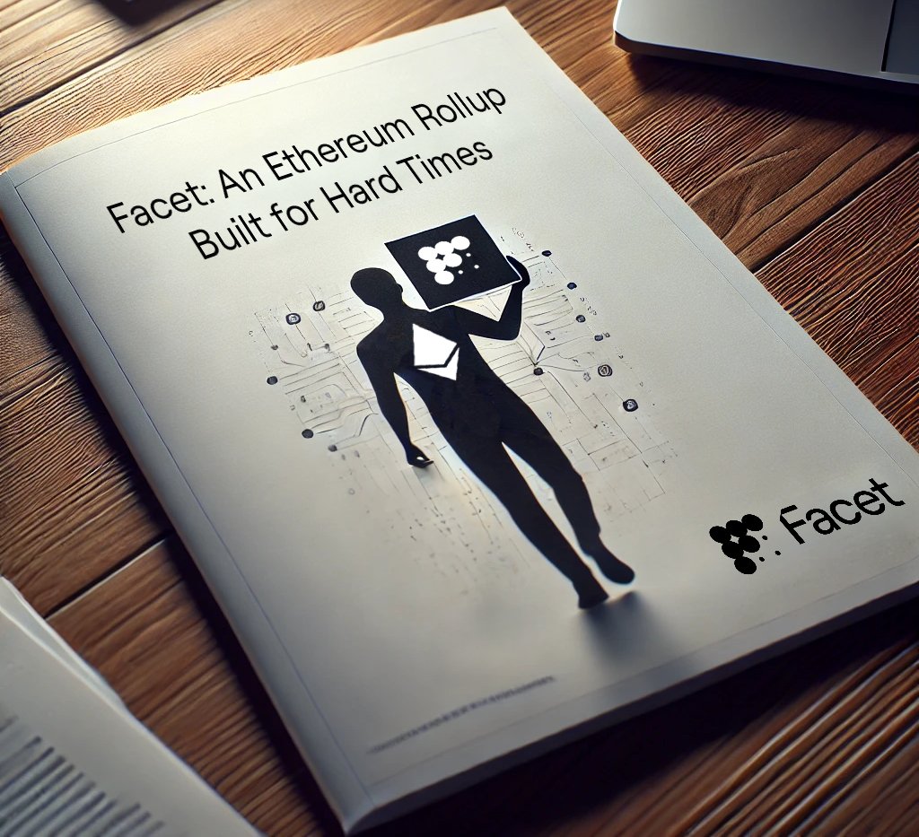 0xFacet's tweet photo. Facet is the only Ethereum rollup live today that cannot be shut down by admin keys. It’s a bold claim that we back-up in our newly released Whitepaper. 🧵🔗👇