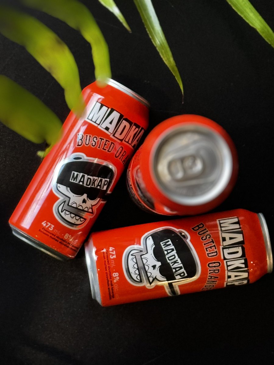 Available <a href="/TheBeerStoreON/">The Beer Store</a> MADKAP Busted Orange 8%. We crushed everything you know and love about orange pop into BUSTED ORANGE, then made it 8% harder.