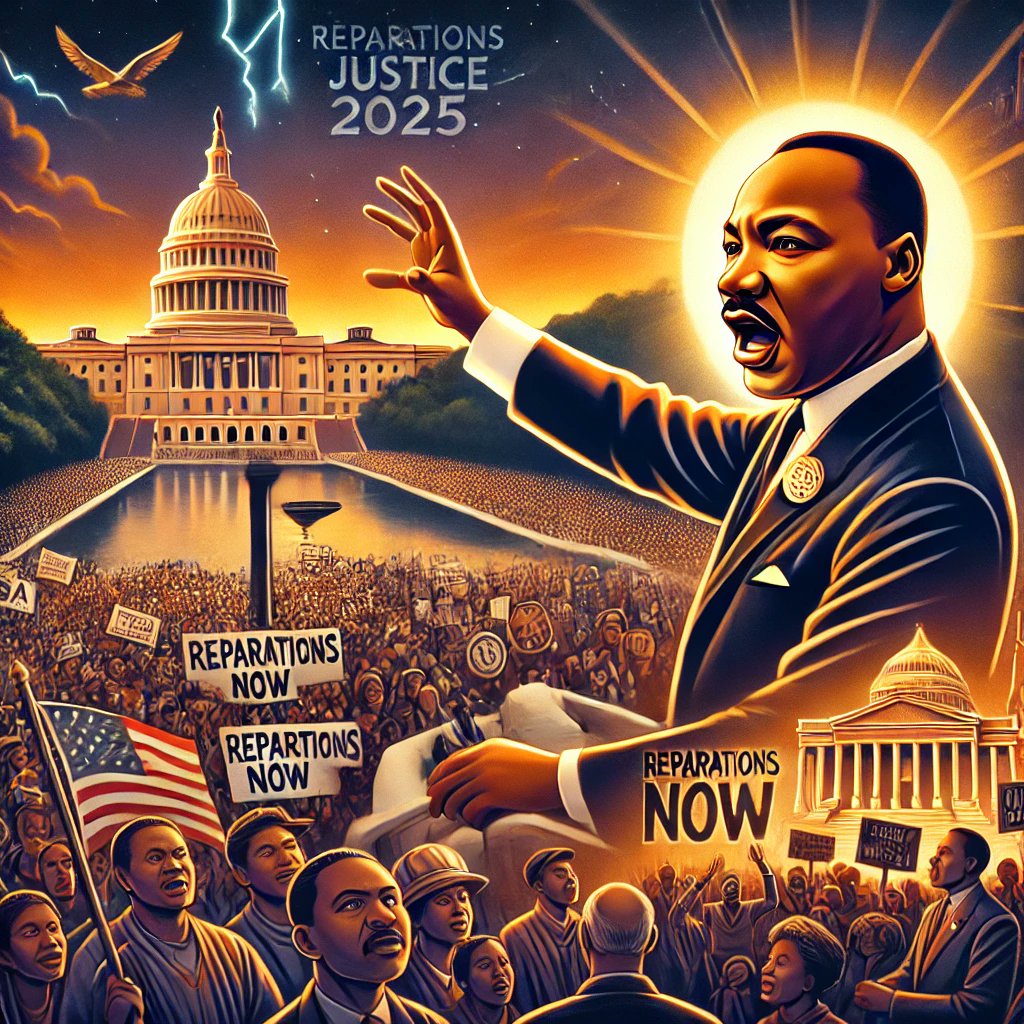 mbm_online's tweet photo. Dr. King said it best: 'We're coming to Washington to get our check!' ✊🏿🏛️ In 2025, the fight for #FBAReparations continues stronger than ever. Justice delayed is not justice denied. 🖤🔥 Follow 👉@mbm_online
#MLKLegacy #Reparations2025 #FBAPower #FBA #BlackAmericans https://t.co/R1yftipnRy