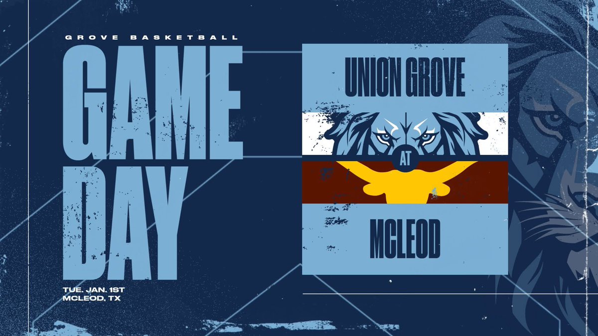 🏀GAMEDAY🏀
🆚 McLeod
⏰ 4:00 PM | JVG/JVB/VG/VB
📍 McLeod, TX
#PTP | #GroveHoops