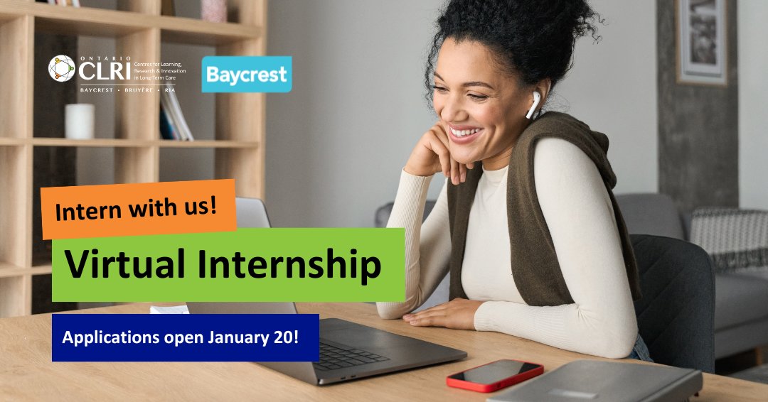 CLRI_LTC's tweet photo. Are you passionate about gerontology and looking for a one-of-a-kind internship opportunity? Applications for our Virtual Interprofessional Internship in Innovation & Long-Term Care open soon!
Learn more here: https://t.co/tvzUKEshmt
#InnovAging https://t.co/Y4XUAZVck2