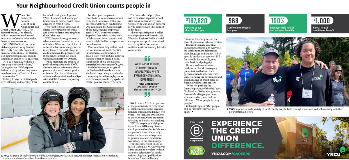<a href="/YourNCU/">YNCU</a> has been named one of Waterloo Area's Top Employers for 2025, recognizing its commitment to an exceptional workplace and strong community ties. 

Fore more information, click here: ow.ly/OTXE50UGgN3