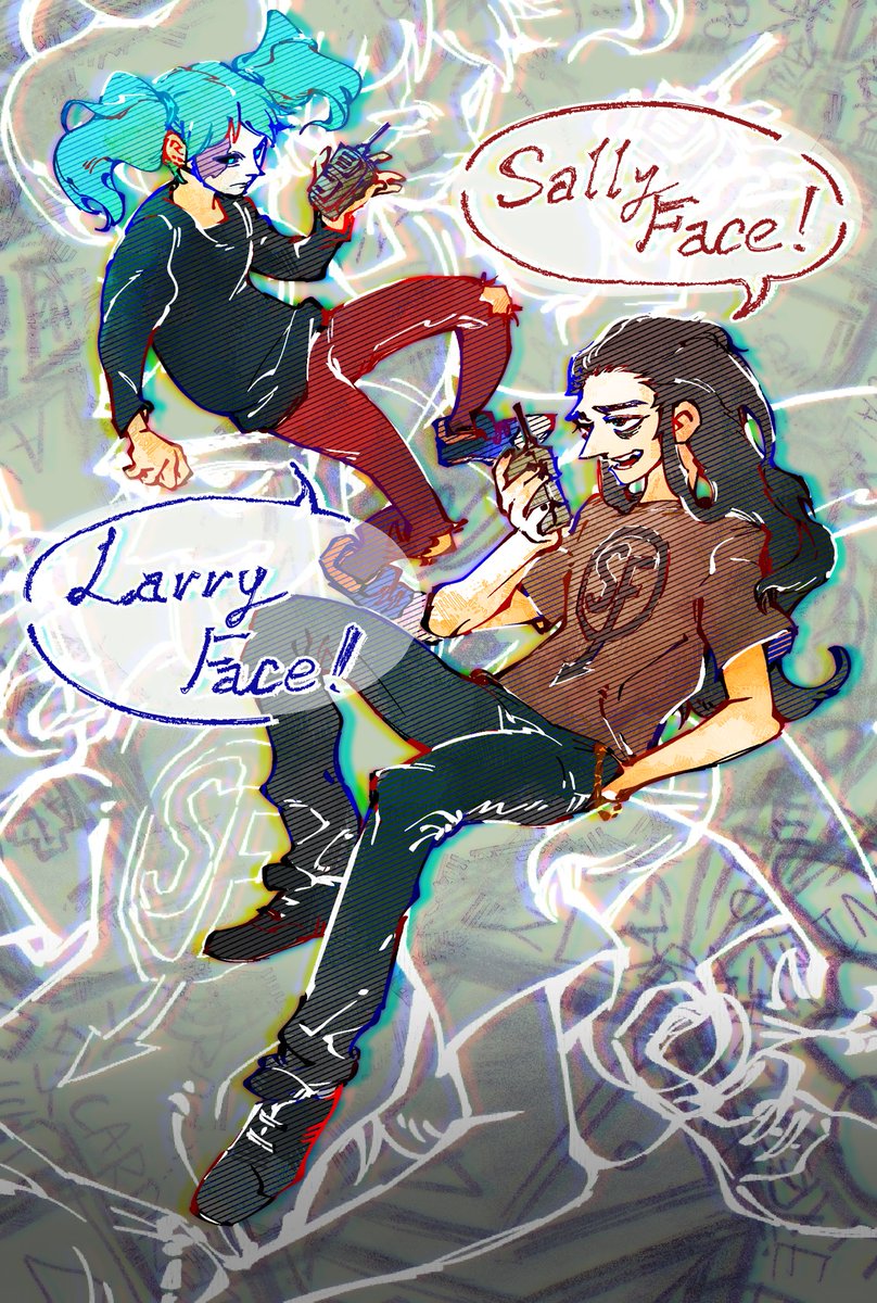 Ling__Z's tweet photo. #SallyFace https://t.co/byJZIK6nUN