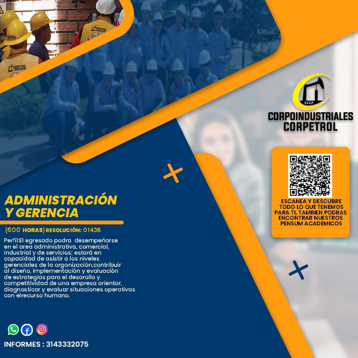 CORPETROL_NDS's tweet photo. CORPOINDUSTRIALES CORPETROL (C.I.C.P) sede CÚCUTA, Matriculas abiertas, comunicate al 3143332075 https://t.co/qfj9C0JVXP