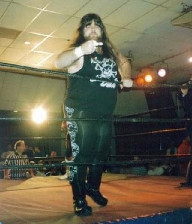 BayRagni's tweet photo. #tbt Sharing some love to the haters in 1993 at the old Chestnut Cabaret in Philly.  #ECW #EZRyder #HellRiders https://t.co/pT7U1rKeyd