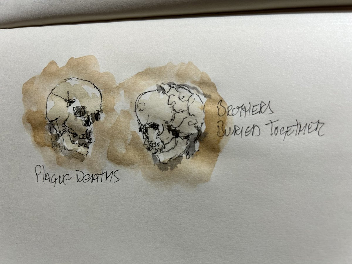 alsodanartisan's tweet photo. These two young souls who were brothers and buried together having died of the plague.
Digging for Britain
#drawingdiggingforbritain
@TheCrick
@thepoultonproject https://t.co/S3xCZDc3LP