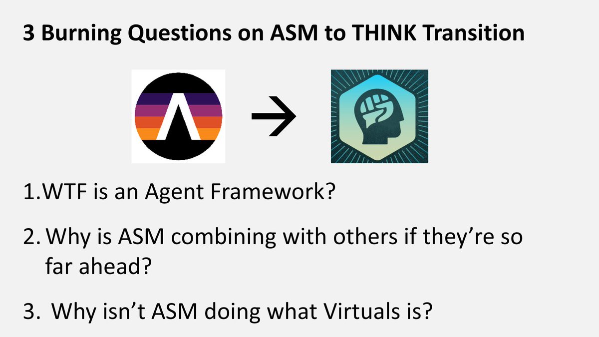 KonaRoadHQ's tweet image. 1/ Got questions about the ASM to THINK @thinkagents  transition? 

Of course you do!  

Let's work our way through a little story that covers all 3 elements.
