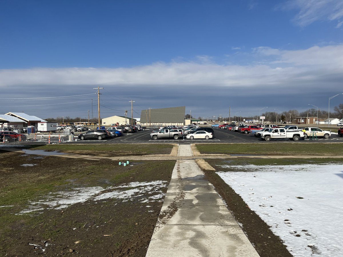 The new North parking lot is now available for use for home basketball games with an attached sidewalk leading to the front of the High School Gym. The parking lot can be accessed from Highway 75.