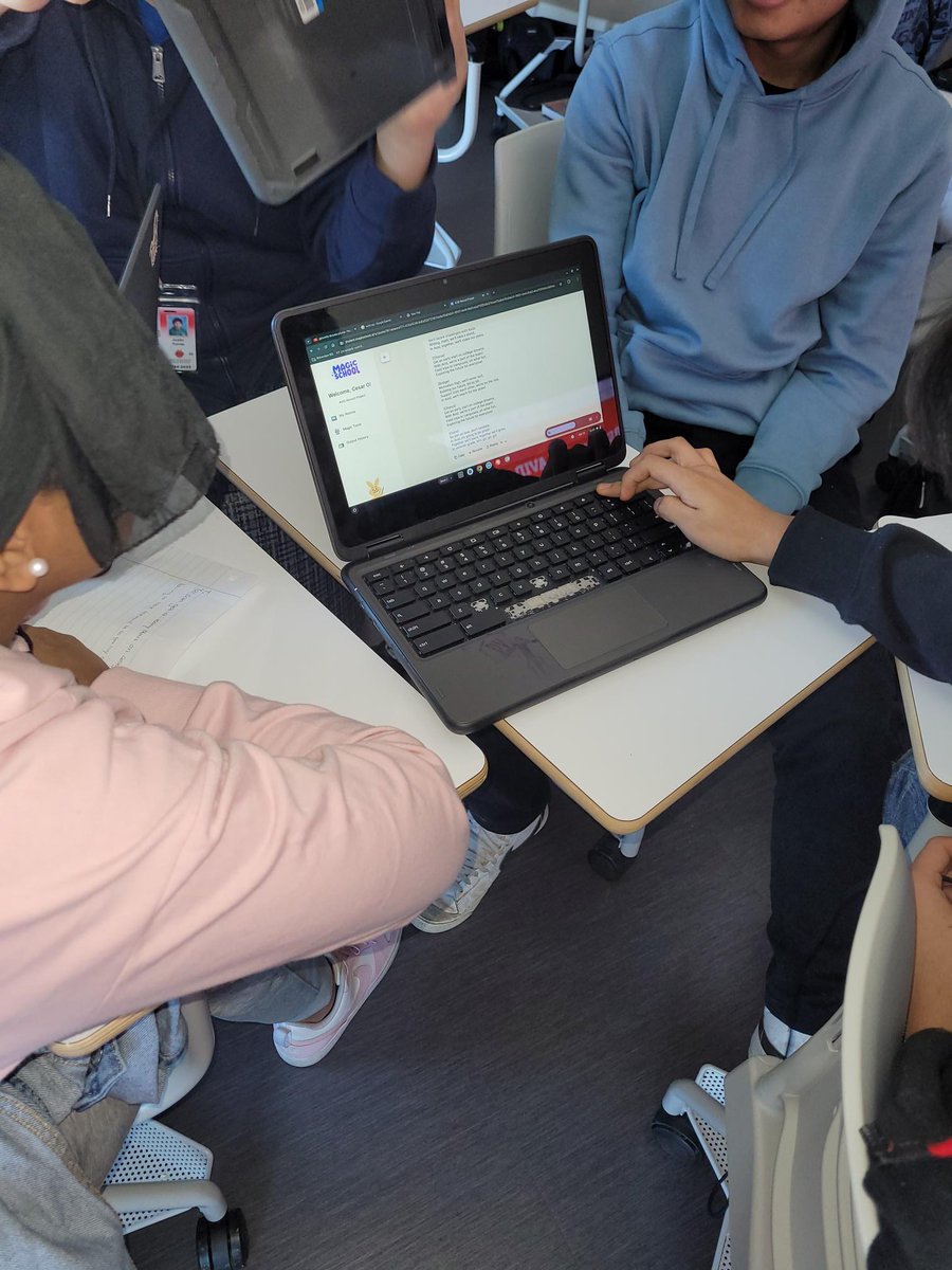Jessica Rodriguez Furlong (@rdzfurlongelar) on Twitter photo Mrs. McLean’s AVID class used <a href="/magicschoolai/">MagicSchool AI 💜 🪄✨</a> and were engaged in the process of using AI! So cool! <a href="/LakeHighlandsJH/">🐾 Lake Highlands MS 🐾</a> <a href="/RISDiTeam/">RISD iTeam</a> #RISDBeTheOne Mrs. McLean’s AVID class used <a href="/magicschoolai/">MagicSchool AI 💜 🪄✨</a> and were engaged in the process of using AI! So cool! <a href="/LakeHighlandsJH/">🐾 Lake Highlands MS 🐾</a> <a href="/RISDiTeam/">RISD iTeam</a> #RISDBeTheOne