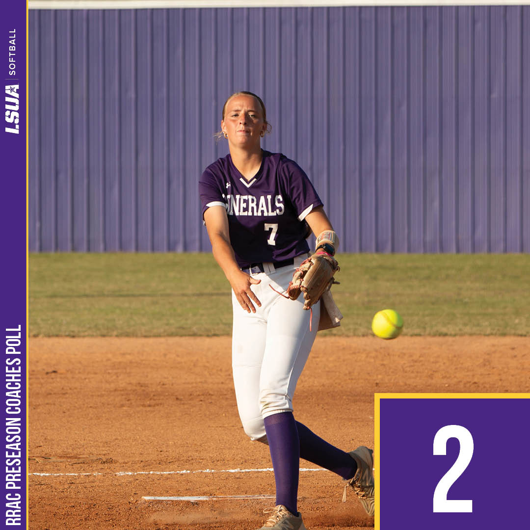 LSUA_SB's tweet photo. We've been selected to finish second in the RRAC Preseason Coaches poll with 112 points and three first-place votes! https://t.co/871YPXl7af
