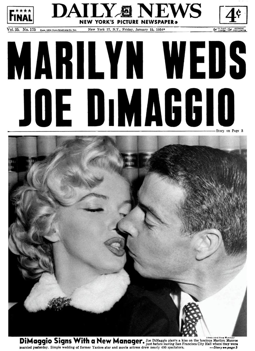 ajaxBabalewski's tweet image. On this day, 71 years ago, two American Icons were married. #zelena