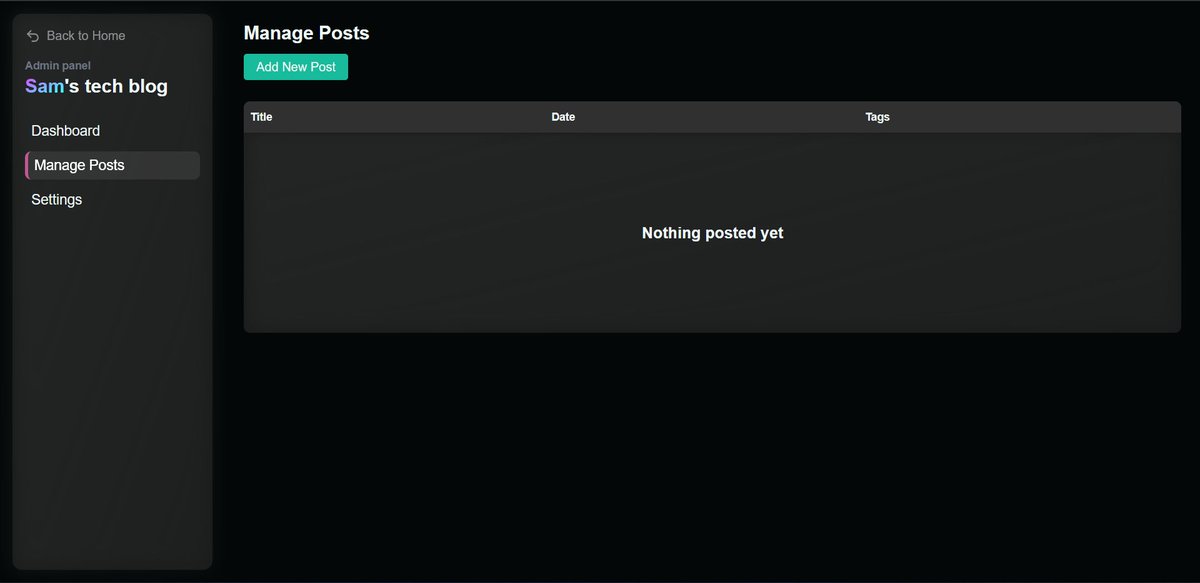 sam_techblog's tweet image. I'm not posting many posts lately, but that's because I'm building something great!