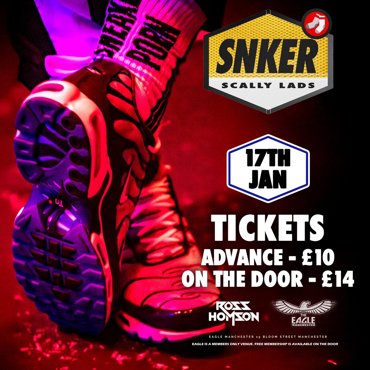 First SNKER OF THE year we’re back this Friday 17th Jan grab your ticket from bit.ly/TXM-Tickets
