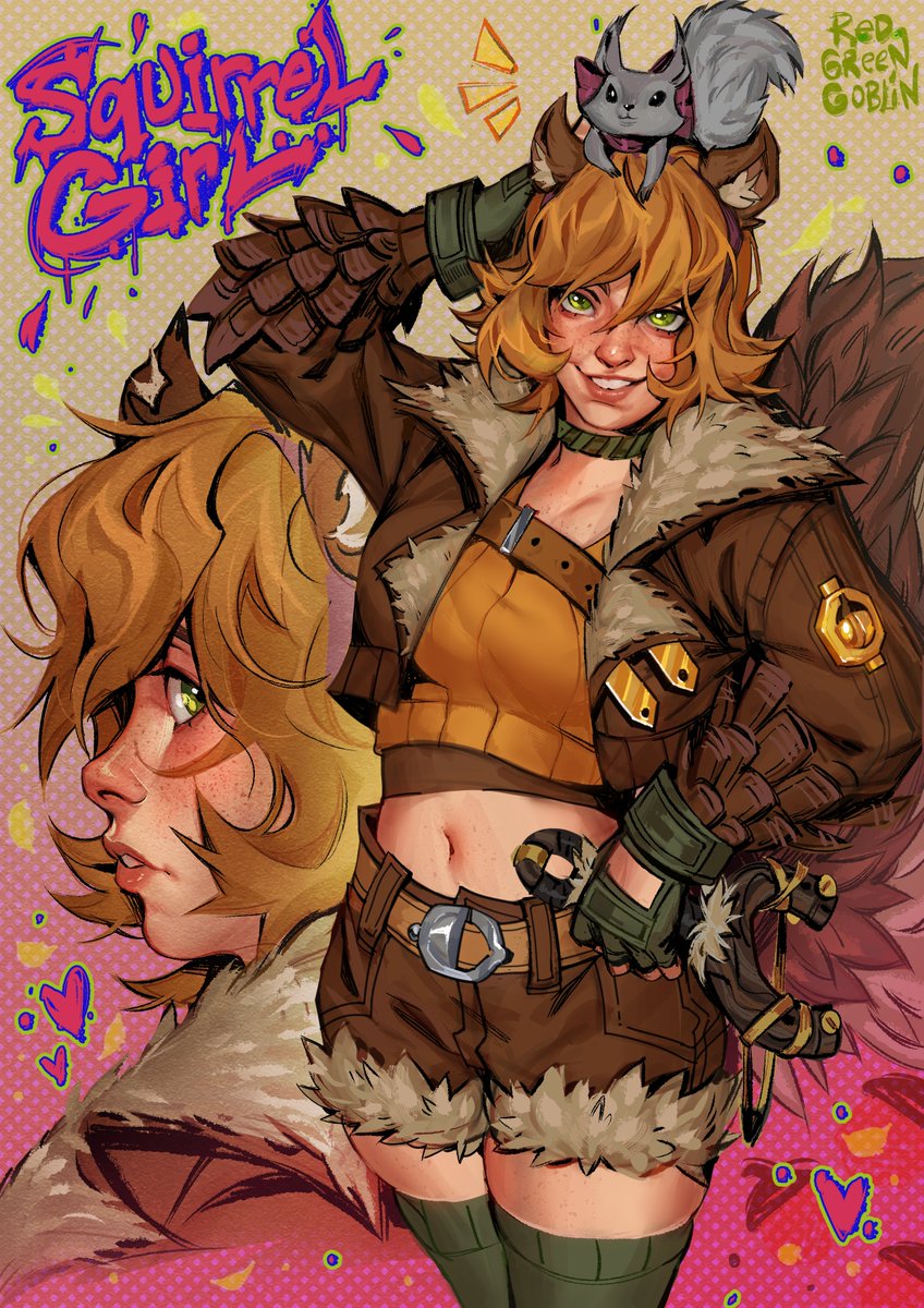 Hey don't ever call Tippy-Toe a pet ok? She's my best friend

#MarvelRivals #SquirrelGirl #MarvelRivalsfanart