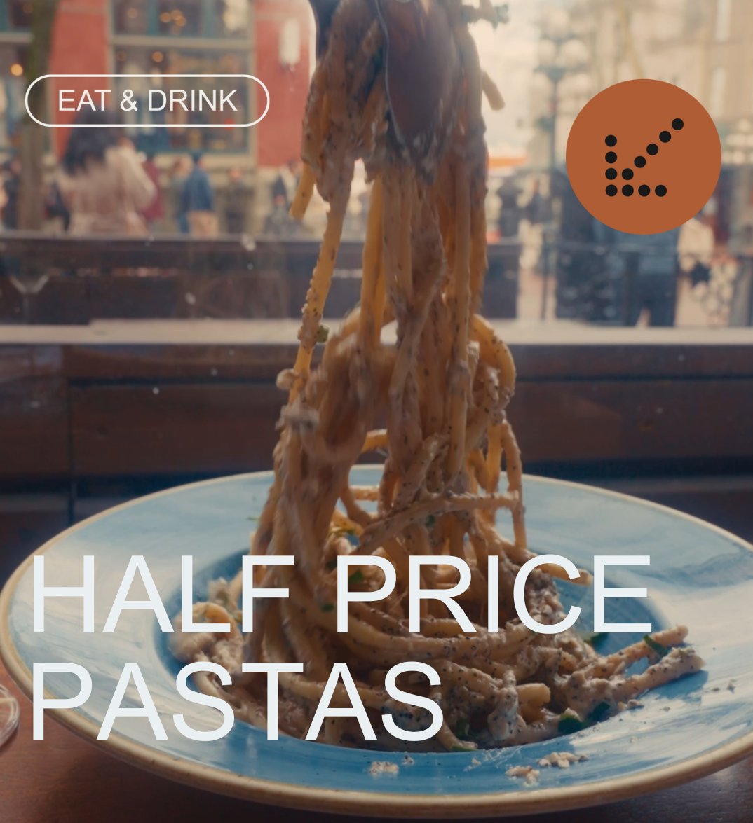 mygastown (@gastown) on Twitter photo Eat good while doing some good!
<a href="/waterstcafe/">Water Street Cafe</a> is offering half-price pasta until January 16th when you bring in a non-perishable food item for local charity, <a href="/MPEastVan/">Mission Possible</a> .
Hurry down, and don't miss out! Eat good while doing some good!
<a href="/waterstcafe/">Water Street Cafe</a> is offering half-price pasta until January 16th when you bring in a non-perishable food item for local charity, <a href="/MPEastVan/">Mission Possible</a> .
Hurry down, and don't miss out!