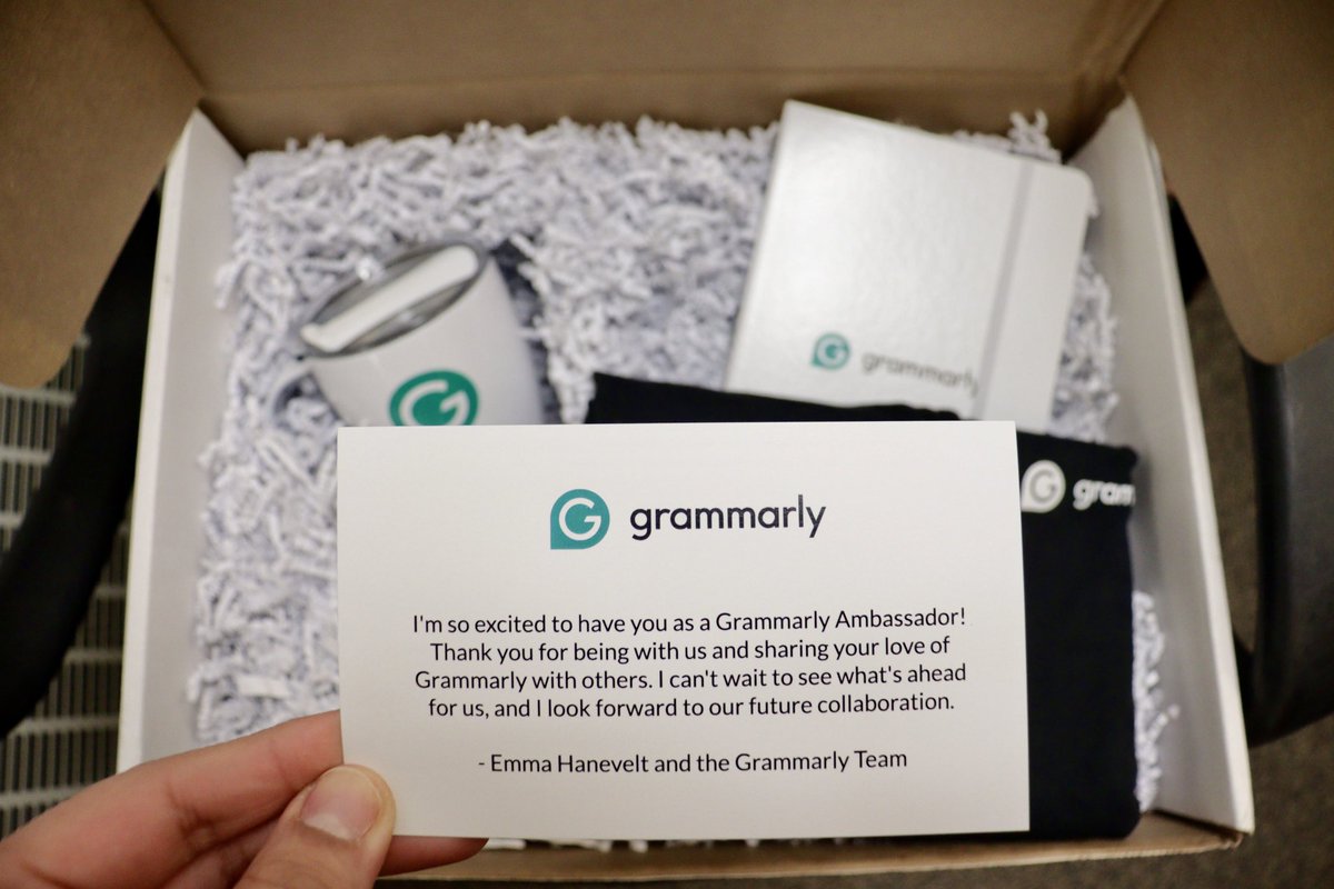 ✨ I’m officially a #Grambassador .

 <a href="/Grammarly/">Grammarly</a> has been my writing sidekick for years, helping me edit everything from social media copy to newsletter content. I’m so excited I’ll get to test new features, provide feedback, and meet other Grammarly fanatics along the way.