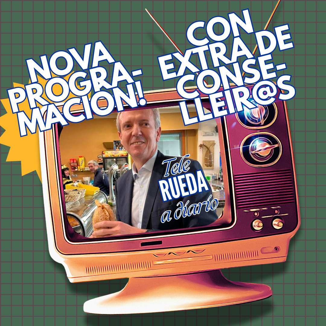 tvgcensura's tweet image. Queredes botar unhas risas (por non chorar)?

O desfile de conselleir@s de hoxe na @tvgalicia @G24Noticias @RadioGalega roza o cortesán.

Ano e medio longo despois das municipais, aínda non houbo entrevistas de alcance a alcaldes e alcaldesas. Pero que non nos falten as fazañas…