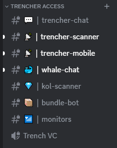 TrencherAI_'s tweet photo. Check out all of our features in the discord https://t.co/q02lwfLjU4