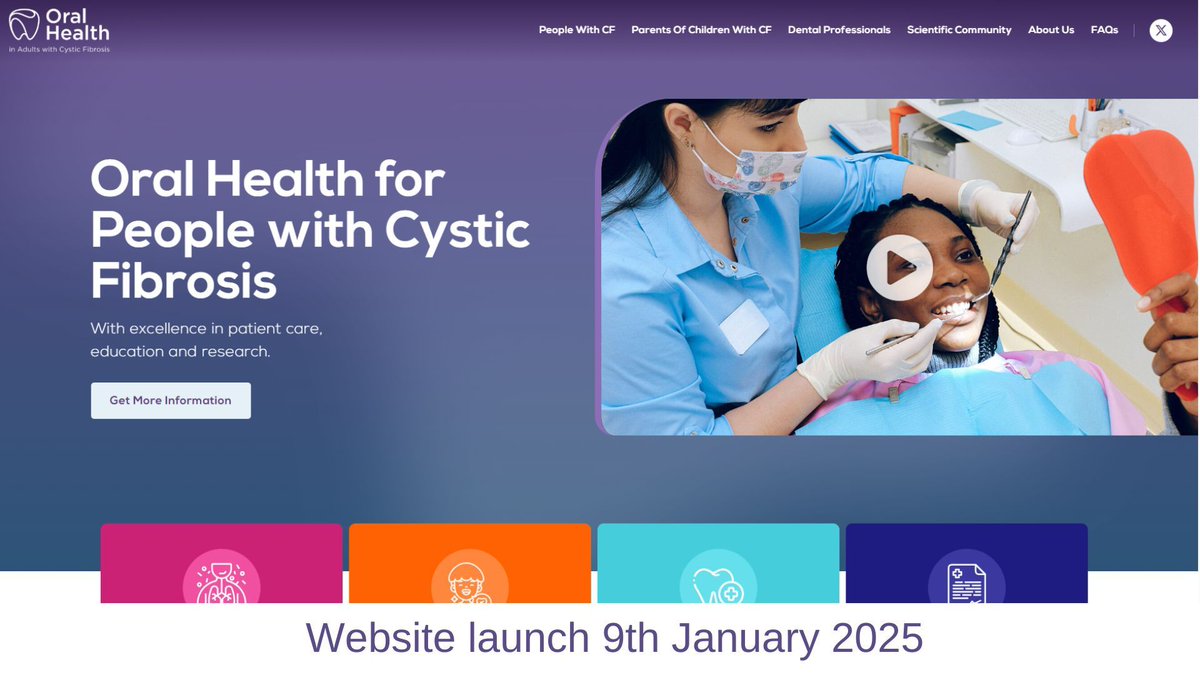 Recently, CFI were proud to support the research and attend the launch of a dedicated website which provides essential information about the oral health of adults &amp; children living with CF. For more, visit buff.ly/4j8Z3Ct