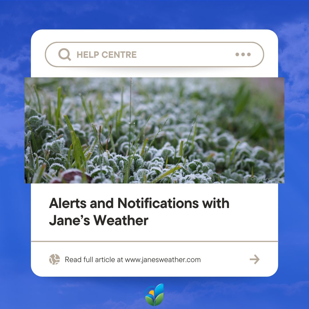 janesweather's tweet photo. Did you know you can get alerts and notifications unique to your business needs?
To make sure you're getting the most out of your Jane's Weather account, read here: https://t.co/whZPWJHhaZ
#weather #businessneed #notifications https://t.co/6WbNTunZ3H