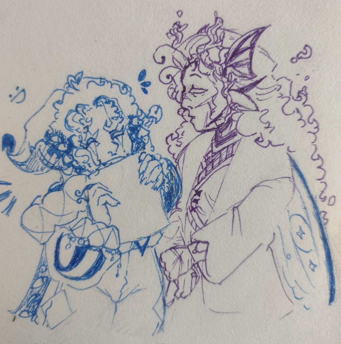 RandomSpag83173's tweet photo. I ran out of time to digitalize so here's a more detailed vers! 
#cookierunkingdom #eldershadow #shadowfae https://t.co/s9XbFSCy2R