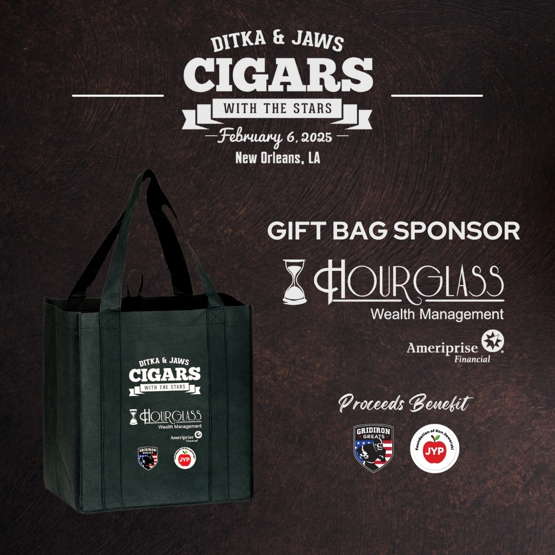 Ditka-Jaws Super Bowl Party New Orleans (@ditkajawscigars) on Twitter photo ๐ฃ We're proud to announce Hourglass Wealth Management as our Gift Bag Sponsor for the 2025 Ditka & Jaws Cigars With the Stars! ๐ฃ
We're so grateful for their support in our mission to give back to two incredible charities โ <a href="/Gridiron_Greats/">GridironGreats</a> and <a href="/JawsYouthPlay/">Ron Jaworski's Foundation, Jaws Youth Playbook</a>! ๐ฃ We're proud to announce Hourglass Wealth Management as our Gift Bag Sponsor for the 2025 Ditka & Jaws Cigars With the Stars! ๐ฃ
We're so grateful for their support in our mission to give back to two incredible charities โ <a href="/Gridiron_Greats/">GridironGreats</a> and <a href="/JawsYouthPlay/">Ron Jaworski's Foundation, Jaws Youth Playbook</a>!
