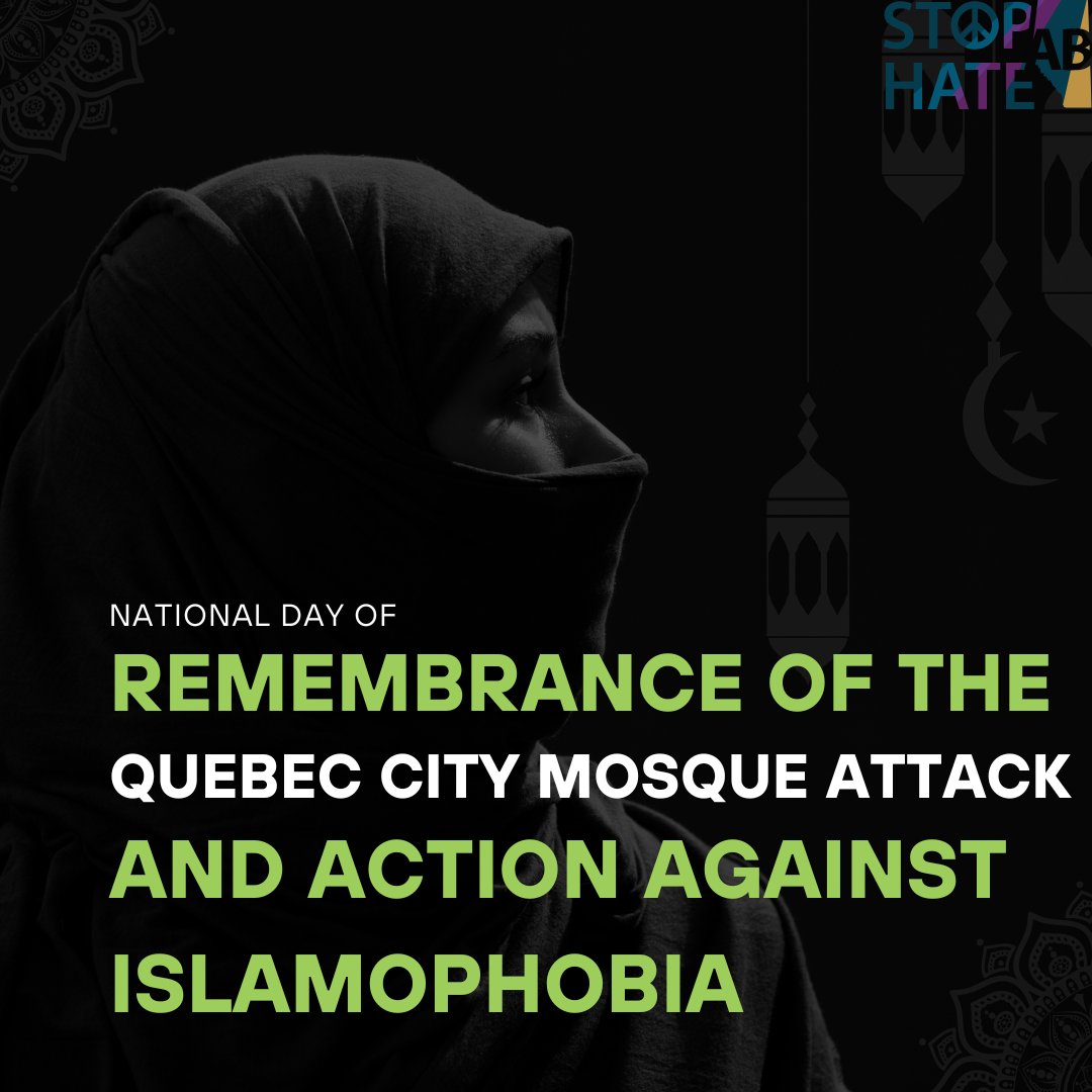 Today, we remember the victims of the Québec City Mosque Attack and stand in solidarity against Islamophobia. Let’s honor their memory by fostering inclusion, respect, and unity. 

#January29 #QuebecMosqueAttack #StopIslamophobia #StopHateAB