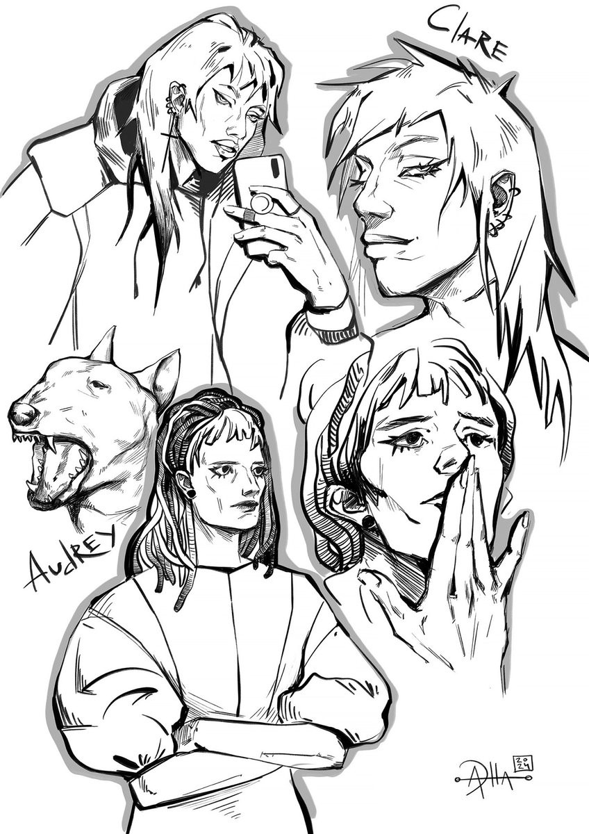 hounfort's tweet photo. @CayteAmberly Thank you! 
Some of my art 🌚 https://t.co/A0gn0jD4FG