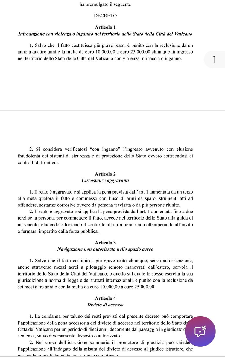 dlacalle's tweet photo. El Vaticano publica un decreto prohibiendo la entrada de inmigrantes ilegales. https://t.co/cb72kUjUWL
