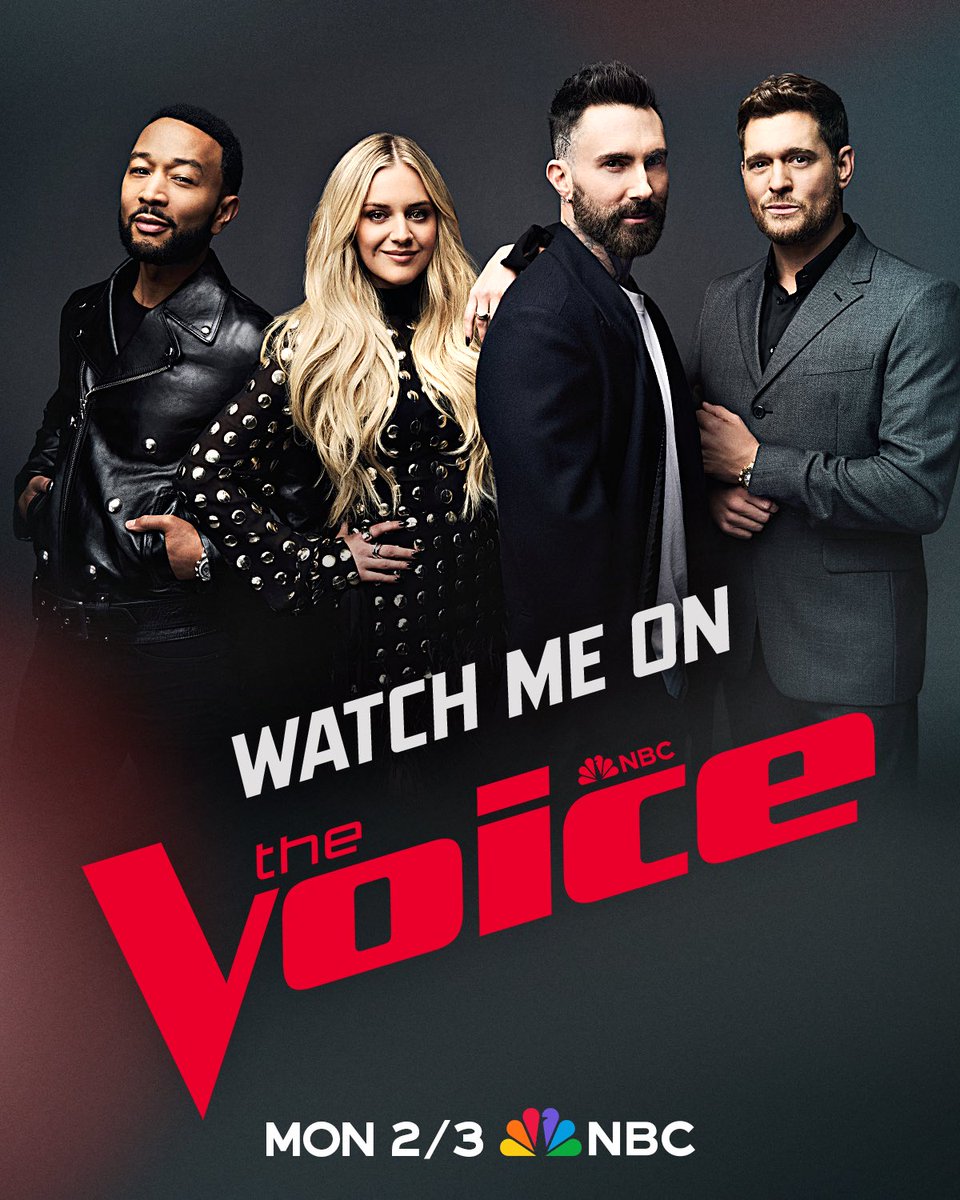 🎉 HERE WE GOO! Excited to announce that I auditioned for <a href="/nbc/">NBC Entertainment</a>thevoice 

tune-in to watch the premiere on Monday, February 3rd 8/7c on @nbc , and each Monday after that, plus streaming next day on <a href="/peacock/">Peacock</a> 
 
Let’s see if we can get a chair turn.🤞🏾 
#TheVoice