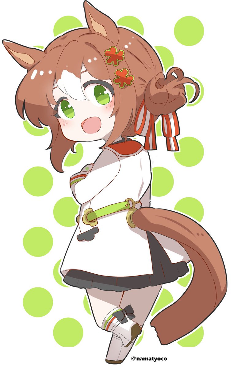 ファインモーション(ウマ娘) 「おはようございます 」|なまちょこ／ウマ娘5th土曜日のイラスト