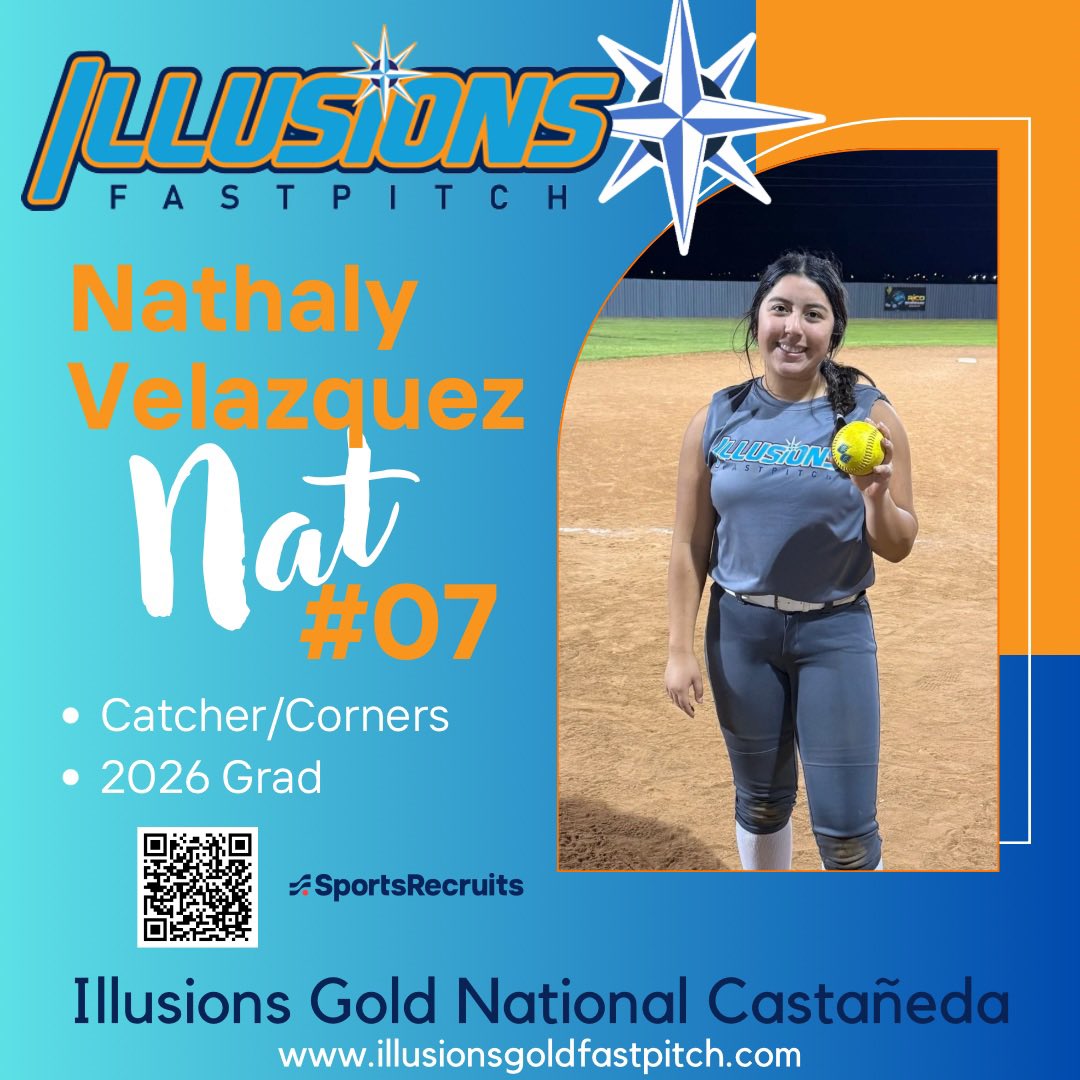 TBG_Castaneda's tweet photo. Illusions Gold National Castañeda is proud to welcome Nat to the team! 

In her short time playing with us, Nat has already contributed via her awesome behind the plate leadership and some serious power hitting. 

Welcome @nathalyv2026 

#leadtheway https://t.co/FQKzcHSQvw