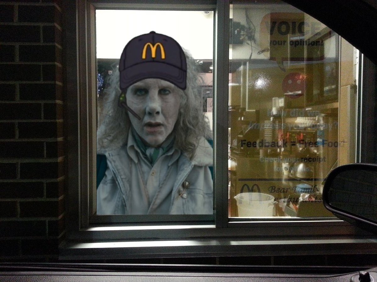 *furiously checks bag to make sure all the food i ordered is there before pulling away*

mcdonalds employee:
