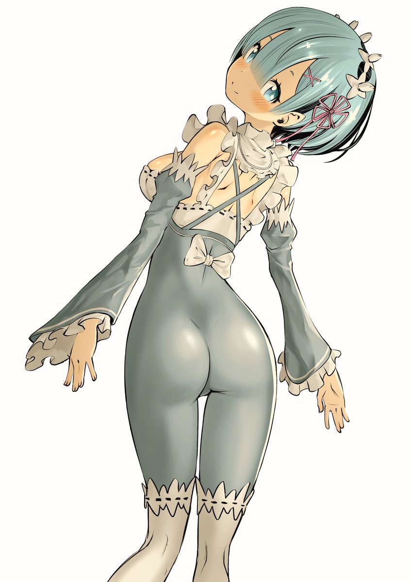 masayasuf's tweet photo. 今日の過去絵は、レムのお尻です。 https://t.co/LaCI20cil3