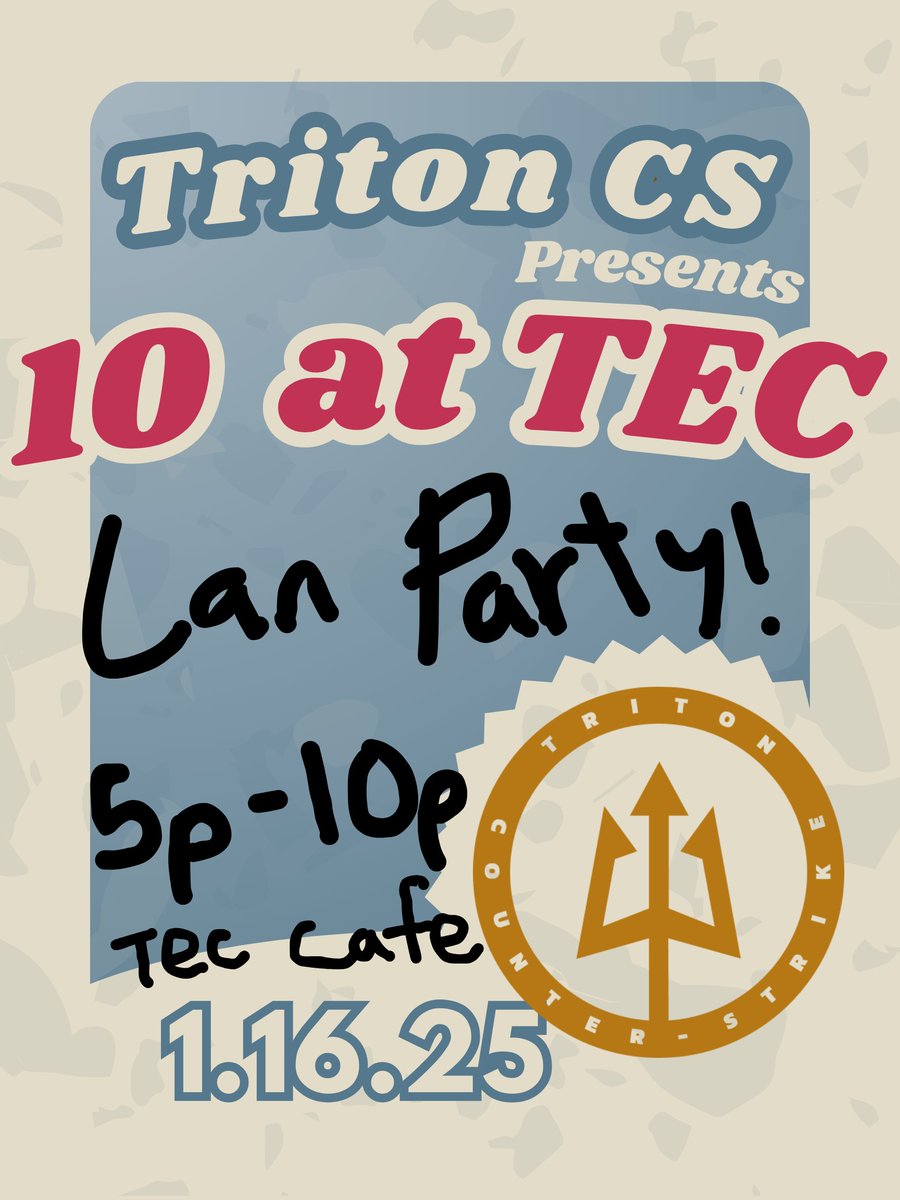 This Thursday 10 man lan party at the TEC!
