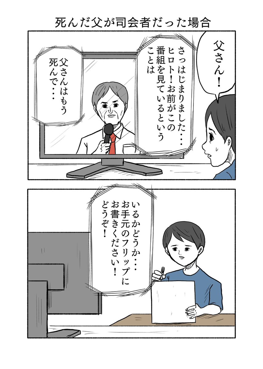 「死んだ父が司会者だった場合」 