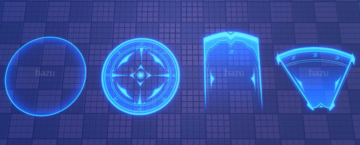 justhazu's tweet image. tower defense indicators for a commission 🤖
i've never worked on these things before but it was pretty fun. 
#Roblox #RobloxDev #RobloxVFX #gamedev