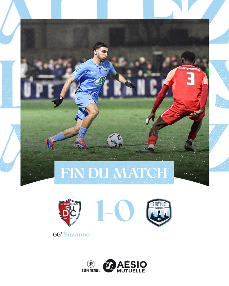 lepuyenvelayfc's tweet photo. 𝗙𝗶𝗻 𝗱𝘂 𝗽𝗮𝗿𝗰𝗼𝘂𝗿𝘀 en 16èmes de finale de @coupedefrance pour nos Ponots.

1️⃣-0️⃣ | #SUDCLPF43 🔵⚪️ https://t.co/NEyD0RaqjW