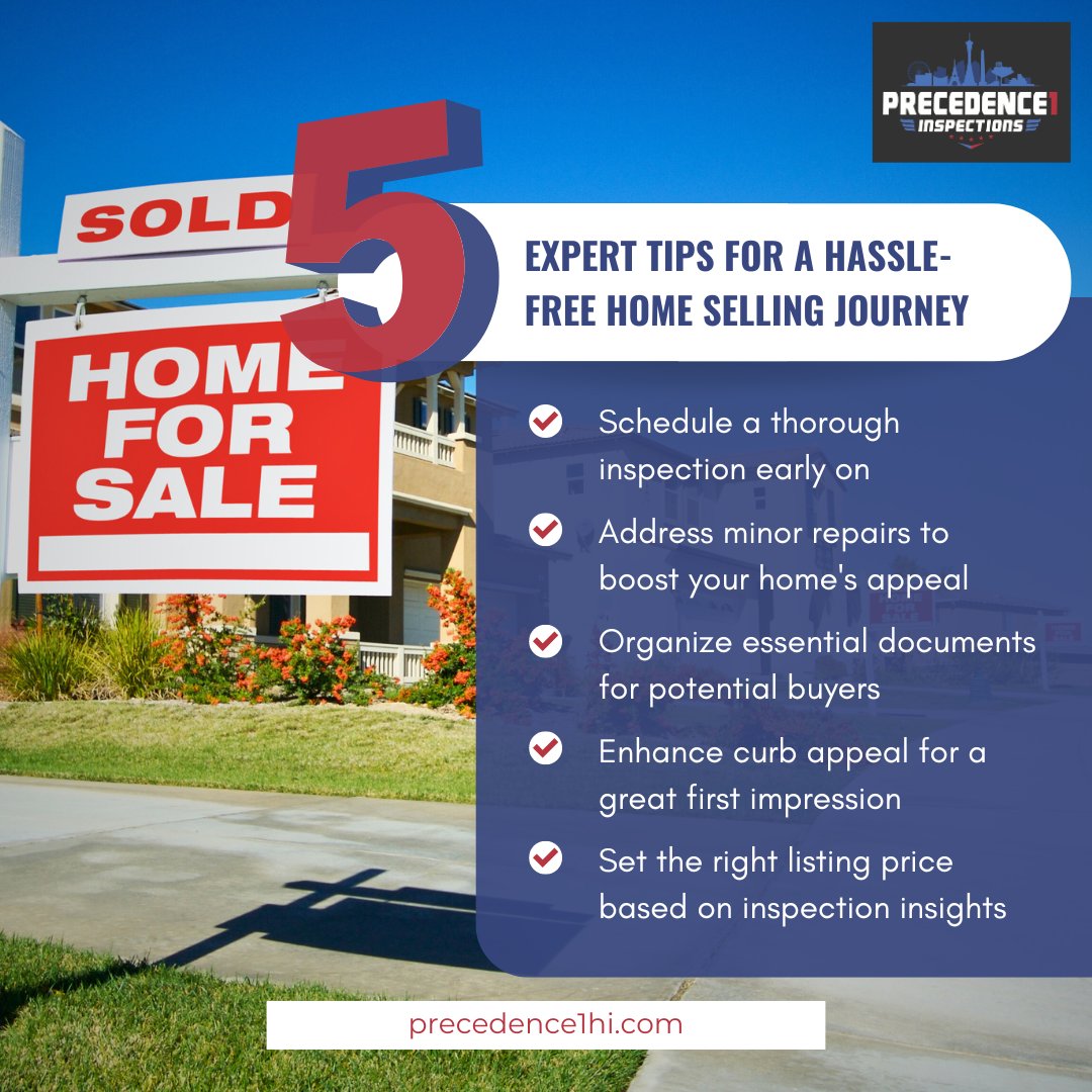 RMatagi's tweet image. 🛠️ Selling your home? Follow expert tips from Precedence 1 Inspections for a hassle-free process. Start with a trusted inspection—schedule yours at precedence1hi.com. 

#HomeInspectionExperts #Precedence1Inspections