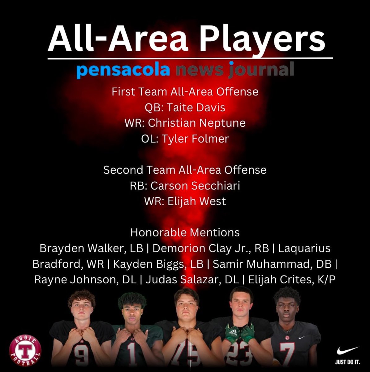 Blessed to be named First Team All- Area Offense🙏🏾