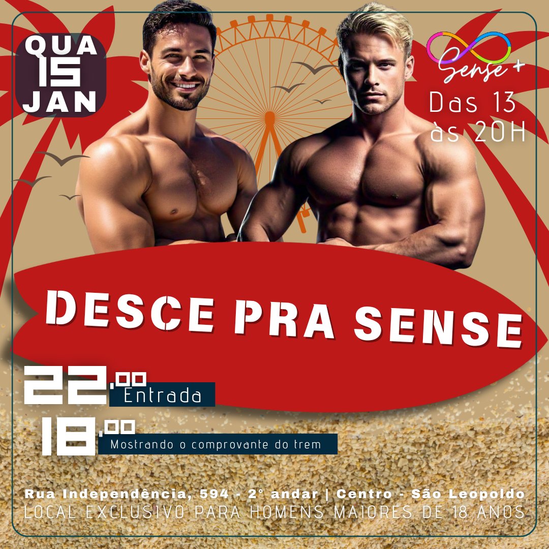 senseplus594's tweet photo. Desce pra Sense nesta quarta 🚂
Se você está vindo de trem de Poa, Canoas, Esteio, Sapucaia, Novo Hamburgo e arredores, tem desconto se vier de trensurb 🚃
Mostre o comprovante para garantir o desconto!
Das 13 às 20 hrs
#senseplus #lgbt #gayrs #gaypoa #bar #bargay #lgbtqia https://t.co/gAJitryzdy