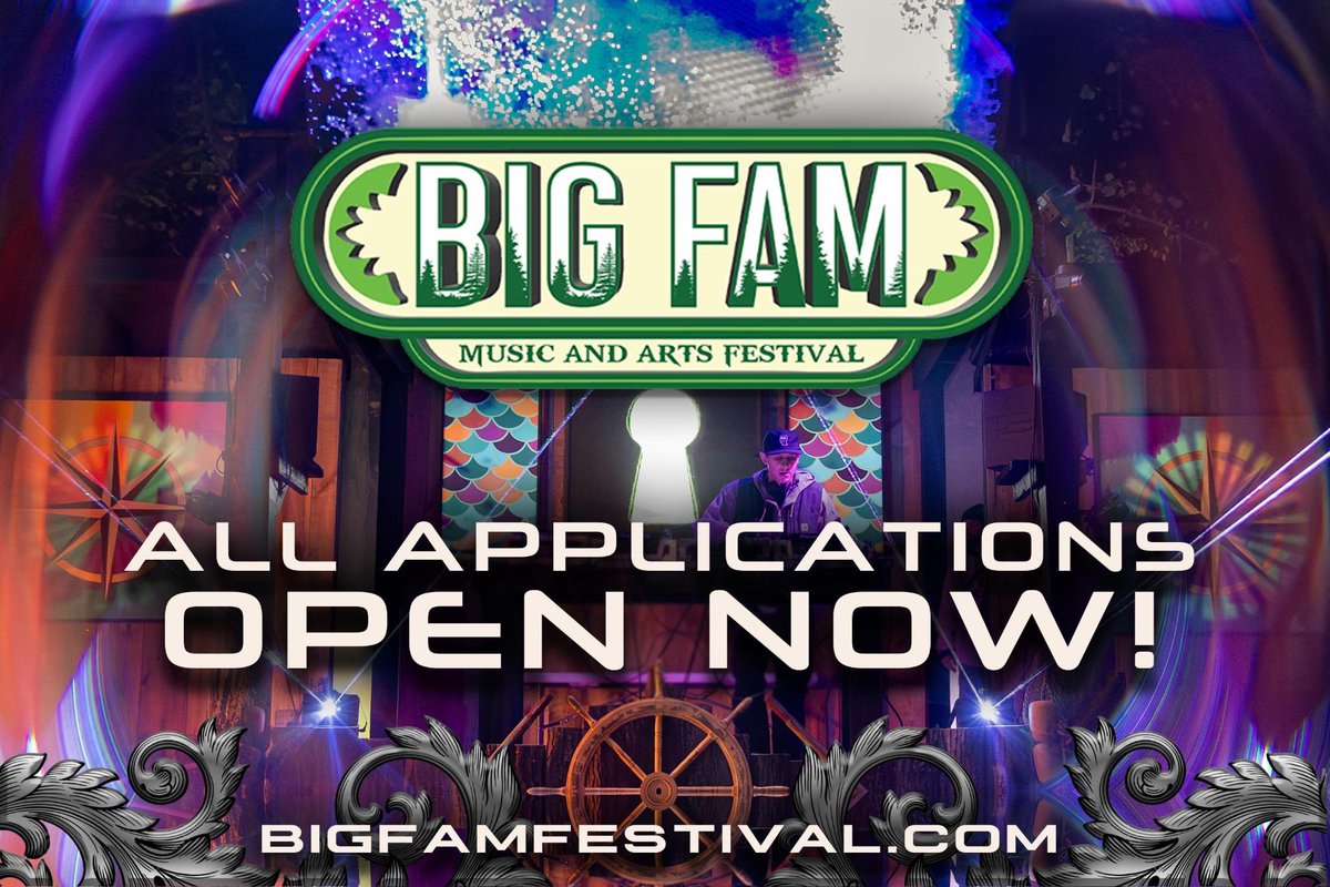 Ya’ll have been asking, now is your chance to apply! 

All apps are open for Big Fam Festival 2025! 💚🎶🎨🔊🏕️

Head to bigfamfestival.com to apply 🚀