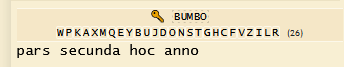 CHEATERMODE's tweet photo. he thinks the guys name is bumbo. i forgot this.
"pars secunda hoc anno" translates roughly to "second part this year". nice https://t.co/WjNDYcza7U