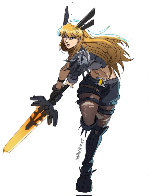 Seems it's portfolio day ! I'm focusing on fight pose more :)