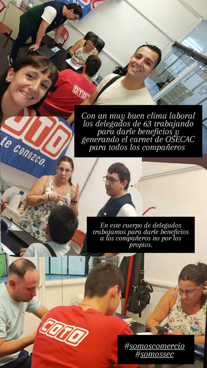 Mientras tanto en Pompeya los compañeros van teniendo su obra social y se le va cargando la afiliación para que puedan disfrutar de TODOS LOS BENEFICIOS #SoySec #SomosComercio felicitaciones Yami y Lucas <a href="/BuffonePablo/">Pablo Buffone</a> <a href="/Sebasju158/">Sebasjuarez</a> <a href="/DanielOveja/">Daniel Ovejero</a> <a href="/gabyfranch77/">El PELA 85 🌶️</a> <a href="/cocorojas83/">Jose Rojas</a> 💪💪💙