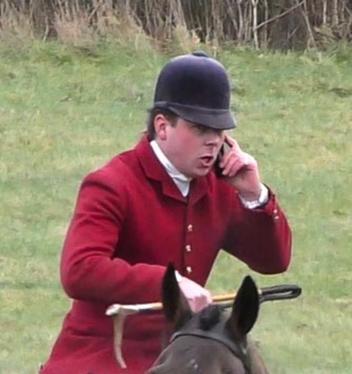 Good god don’t these rich goobs have anything better to do than ride around looking for animals to torture?