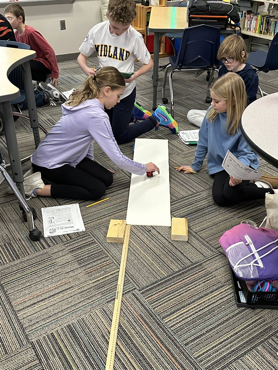 These 5th graders are learning all about Force &amp; Motion by doing a favorite… Sheep in a Jeep 🐑🚘<a href="/SherwoodArcher1/">Sherwood Archers</a> <a href="/FHSchools/">FHSD</a>