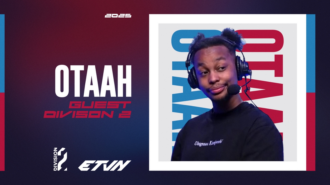 Cette semaine la Div2 arrive sur ETVN mais elle n'arrive pas seule ! 

<a href="/o_otaah/">Otaah</a> sera sur notre plateau ce dimanche et au micro pour vous faire vibrer👊

A suivre sur : twitch.tv/etvn 📺

On compte sur votre présence 🔥